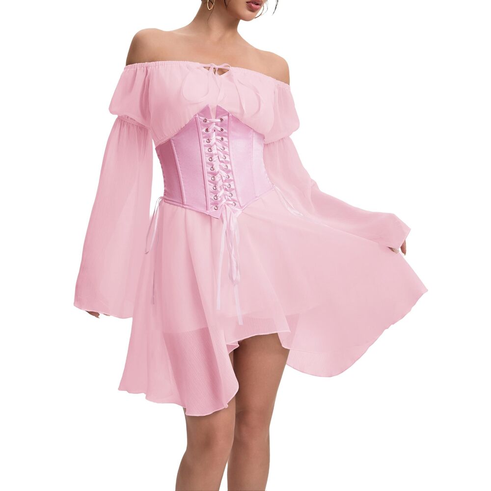 5926 White Sundress - Plus Size, Short Graduation Dress